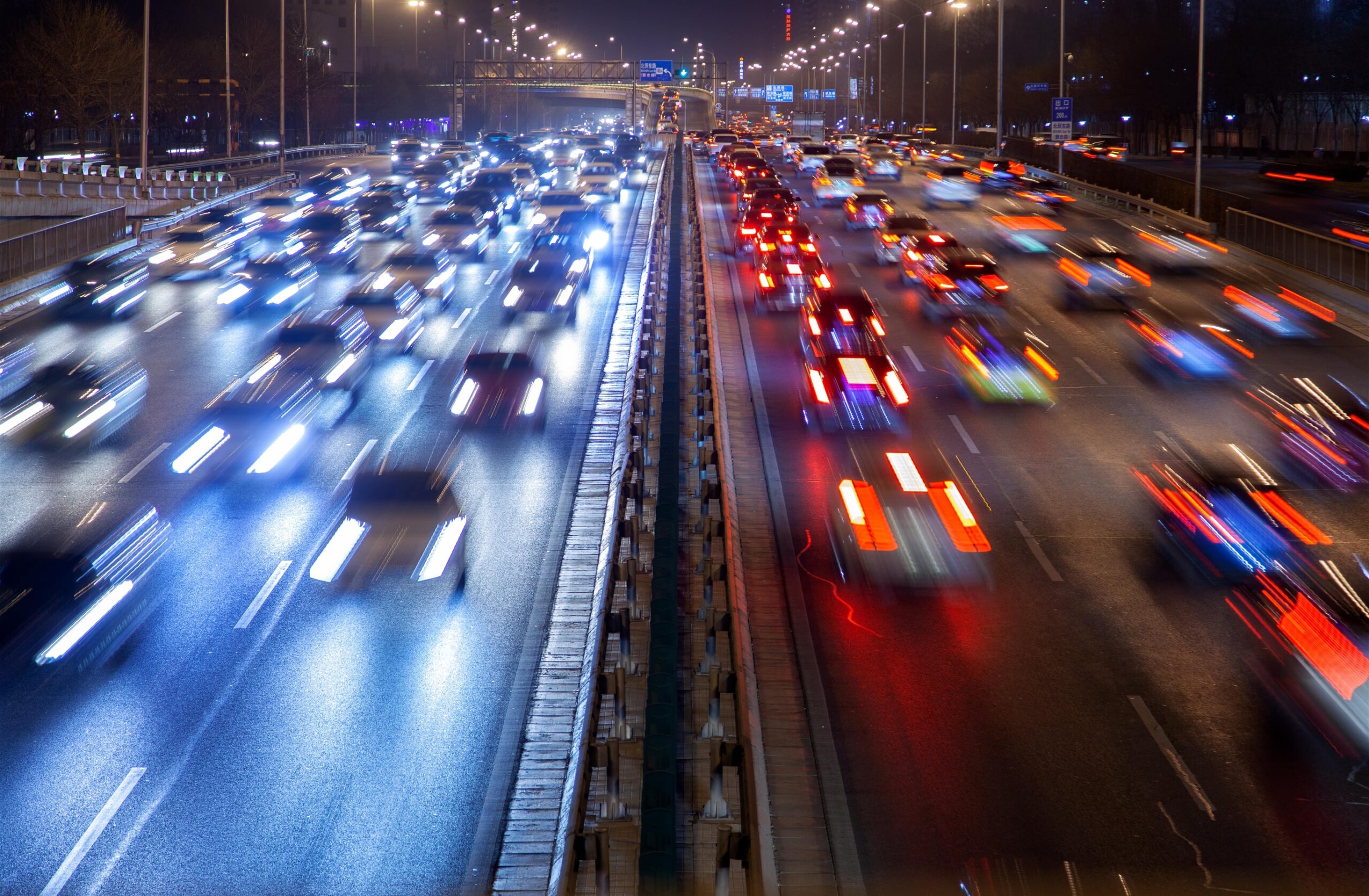 Rij angst snelweg